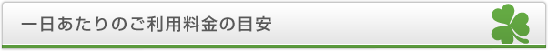 一日あたりのご利用料金の目安